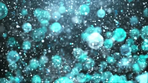 Underwater Bubbles Background - Set of 2 - Copy Space Stock Footage 311533460