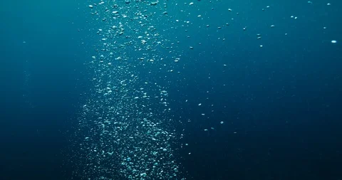 Underwater bubbles in the Ocean. Bubbles, Stock Video