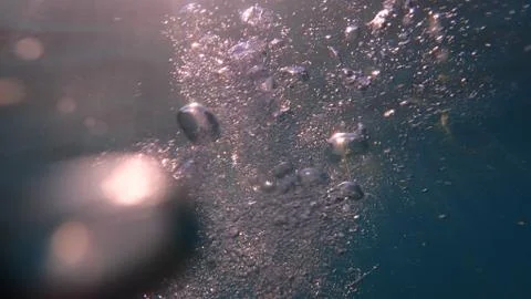 Underwater bubbles 스톡 사진