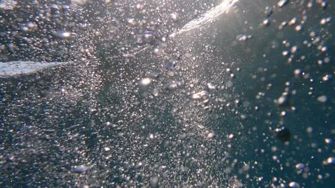 Underwater bubbles 스톡 사진
