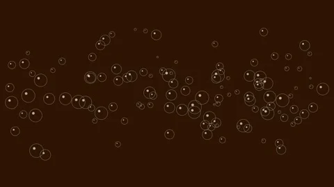 Underwater bubbles rising animation 4K Vídeos de archivo 336516737