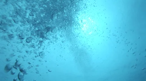 Underwater Bubbles Rising Stock Footage 53269863