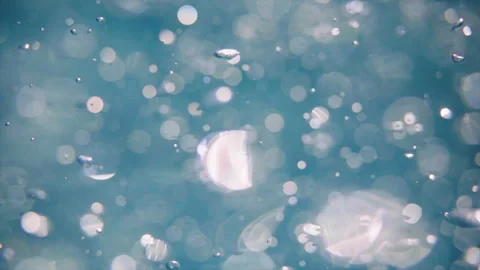Underwater Bubbles Rising Stock Footage 340040876