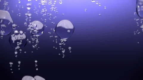 Underwater Bubbles rising up to the ocean surface 動画素材 112238981