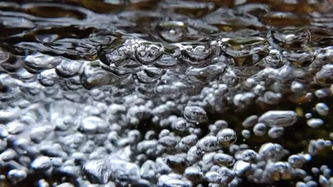 Underwater Bubbles in Slow Motion Stock Footage