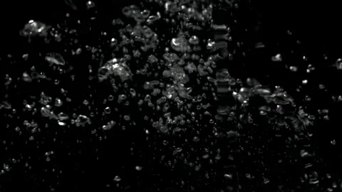Underwater bubbles super slow motion Stock Footage 261705196