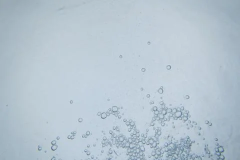 Underwater bubbles viewed from below Stock Photos