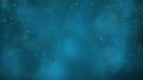 Underwater Bubbling Particles View On Blue Gradient Background Stock Footage 306862336