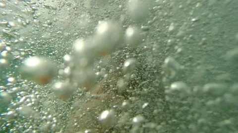 Underwater bubles from men drowning Stock Footage 42905247