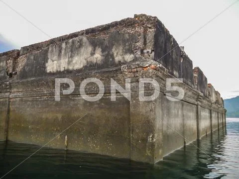 The underwater buddhist church Stock Photos