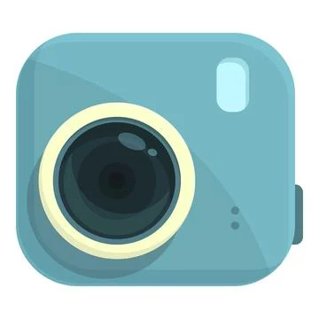 Underwater camera icon cartoon vector. Digital photo イラスト素材