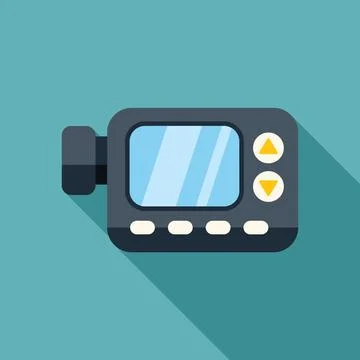 Underwater camera showing blank screen displaying recording buttons Stock Illustration