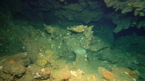 Underwater Cave Diving, 4k Stock Footage 146815925