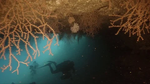 Underwater cave Stock-Footage 106695686