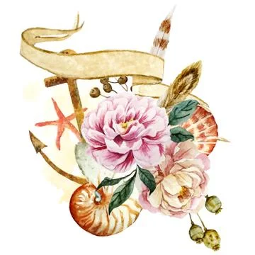 Underwater composition Stock Illustration