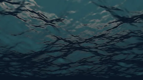 UnderWater Deep Blue Sea Stock Footage 44782447
