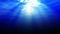 Underwater Deep LM05 Loop Sun Rays and Bubbles Animation HD Footage