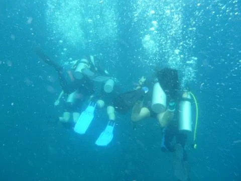 Underwater discovery Stock Photos