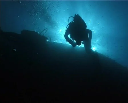Underwater diver 33 動画素材 80109