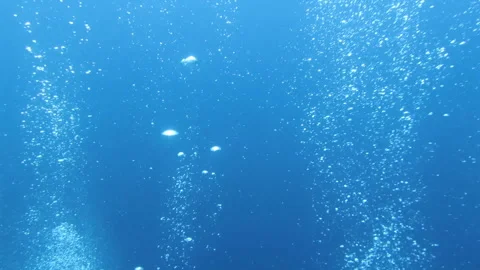 Underwater Diver's Bubbles Stock Footage 332827939