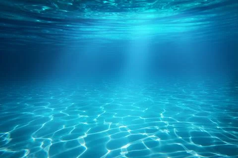 Underwater empty swimming pool Stock Photos