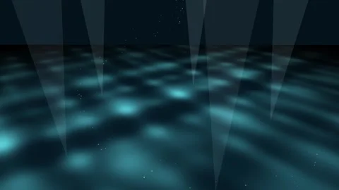 Underwater environment glowing light rays and particles seamless loop animation Video stock 347075864