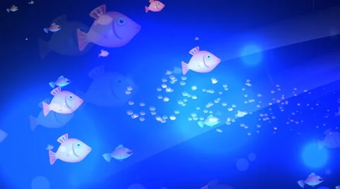 Underwater Fish Animation Stock Footage 50608319