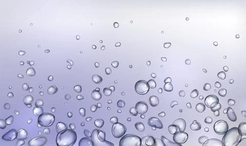 Underwater fizzy bubbles background Stock Illustration