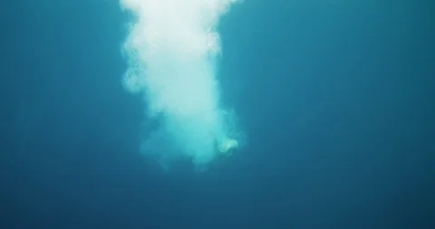 Underwater Footage of Man Diving Stock Footage