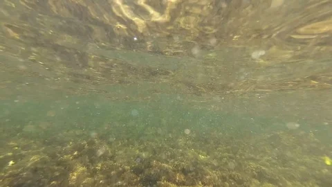 Underwater footage with sun rays, slow motion, full hd Stock Footage 112090781