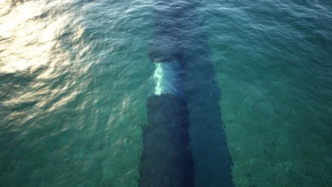 Underwater gas pipeline Stock Footage 100123953