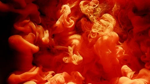Underwater ink explosion dye mix blend fire smoke Stock Footage 111637837