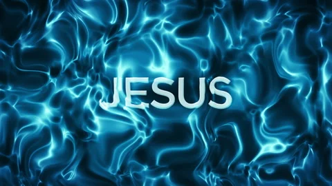Underwater JESUS Sign Background Loop Stock Footage 311726125