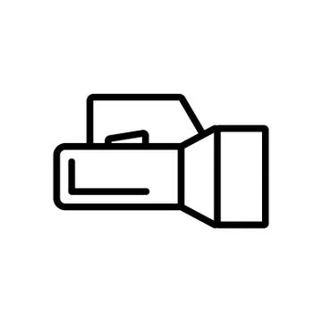 Underwater lantern icon vector. Isolated contour symbol illustration イラスト素材