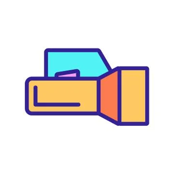 Underwater lantern icon vector. Isolated contour symbol illustration イラスト素材