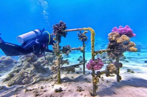 Underwater life Stock Illustration
