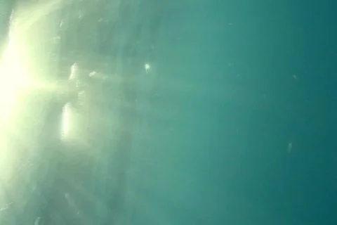 Underwater: Light Beams  Stock Footage 344493