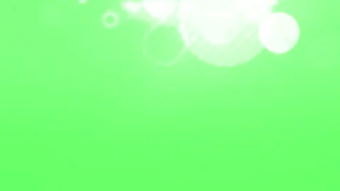 Underwater Light Bubbles on Green Screen – Soft Floating Circles Chroma Effect Video stock 321237452