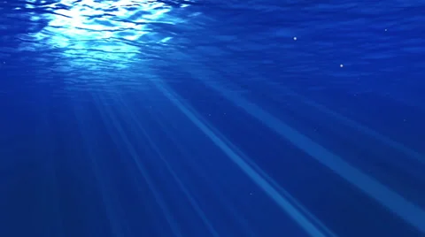 Underwater Light Left LOOP Stock Footage 28500779