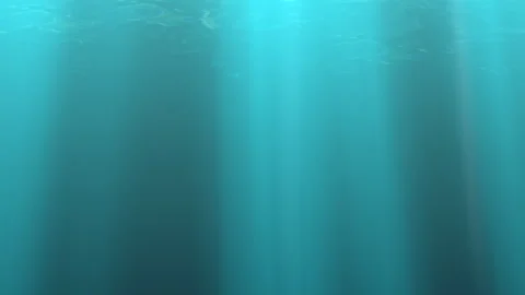 Underwater Light Rays Background. Light rays shining through the Ocean. Stock Footage 278299434