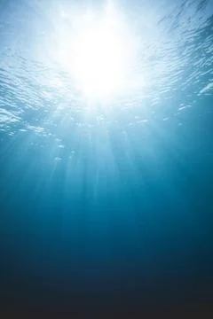 Underwater light scene Stock Photos