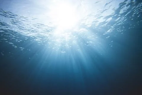 Underwater light scene Stock Photos
