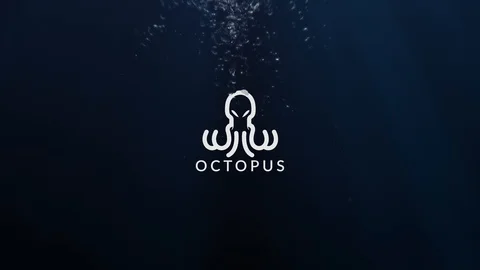 Underwater Logo After Effects stock