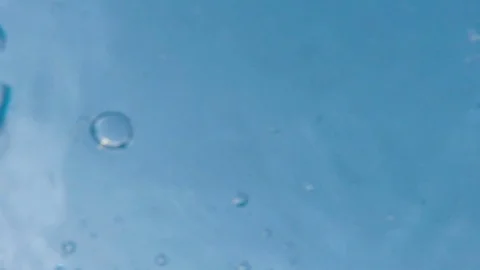 Underwater looking up at heavy water on surface at 120f. Stock Footage 90186929