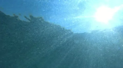 Underwater Ocean 02 Sunlight Stock Footage