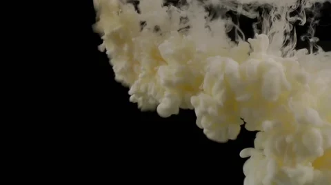 Underwater Paint Smoke on Black Background Stock Footage