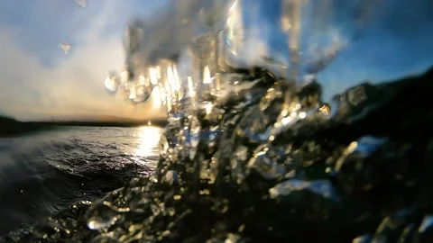 Underwater panic attack at sea Stock Footage 130666473