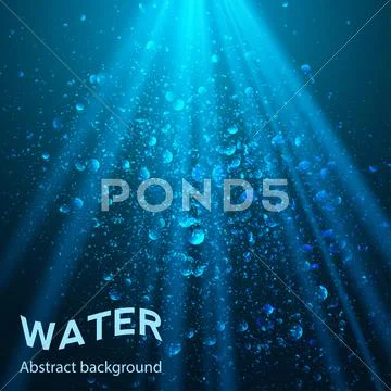 Underwater part background Stock Illustration