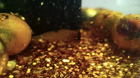 Underwater particles and bubbles, sparkles background footage Stock Footage 165084999