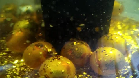 Underwater particles and bubbles, sparkles background footage Stock Footage 165085184